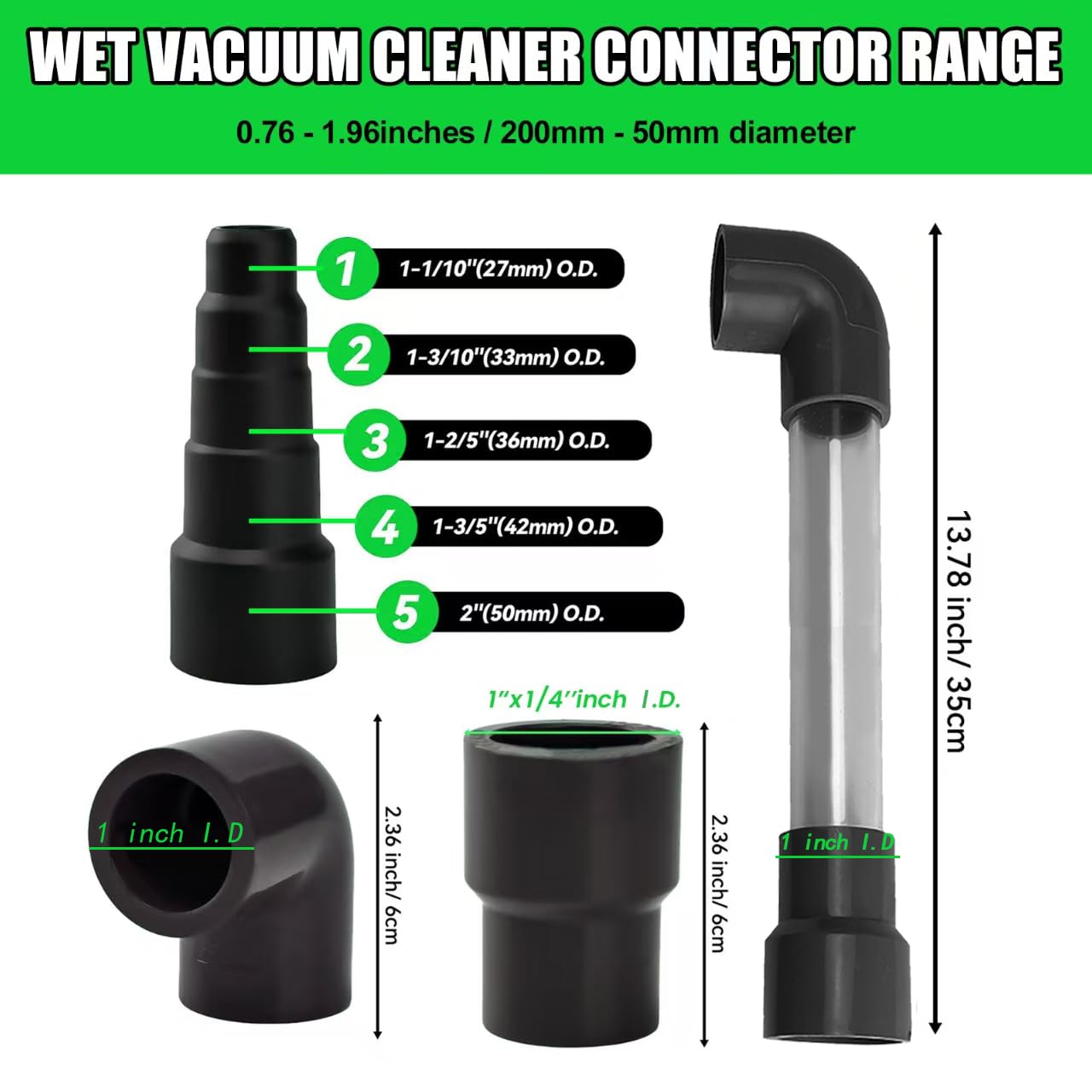 AC Condensate Drain Line Cleaner Tool - Wet Vac Attachment Hose For Easy Maintenance