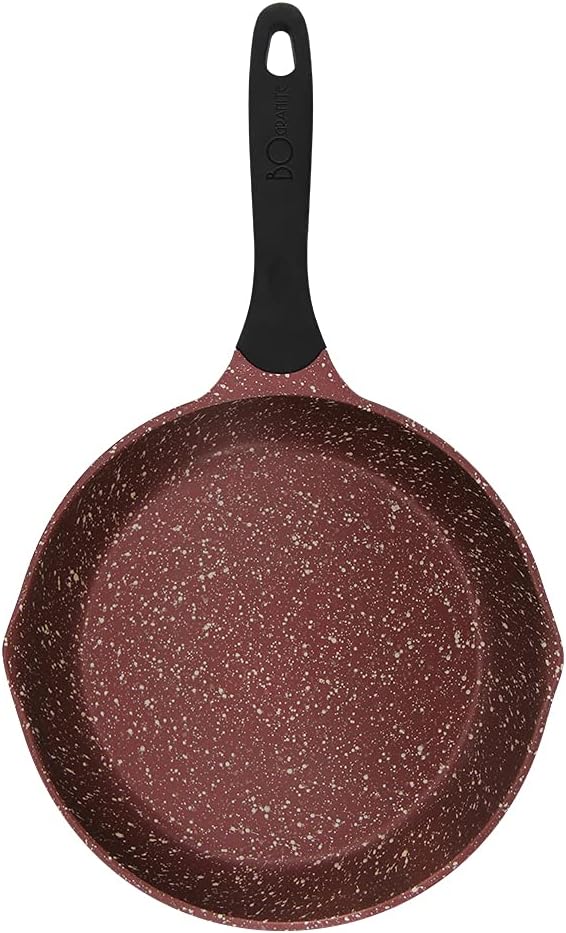 Casserole En Fonte D'Aluminium 20 Cm - Revêtement Antiadhésif Renforcé Titane, Tous Feux Dont Induction - Couvercle Verre/Inox