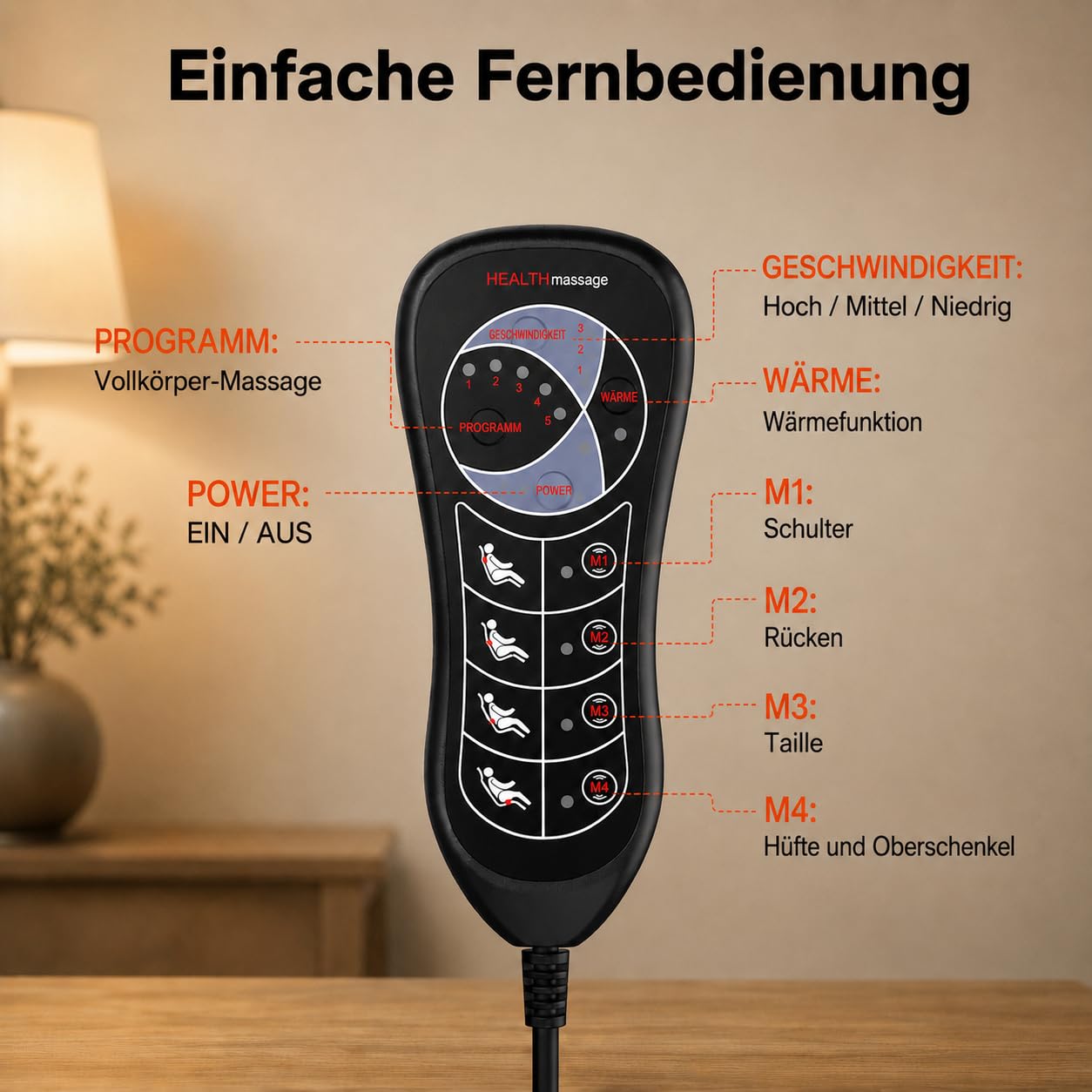 Massagesitzauflage mit Wärme,10 Vibrationsmotoren Massageauflage mit Vibration für Rücken und Nacken,Sitzkissen zur Entspannung,Rückenmassagegerät Hause Büro,Geschenke für Männer/Frauen/Mama