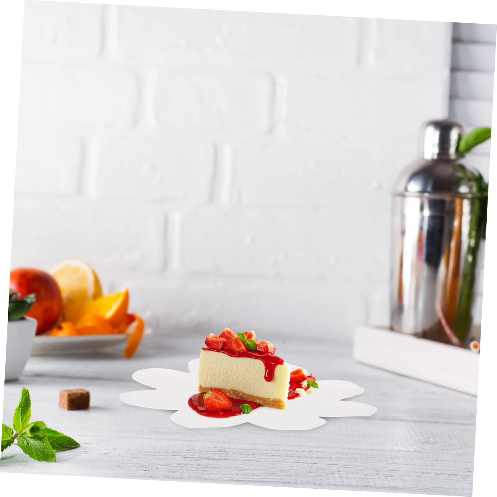 Gatuida Platos Desechables Forma De Flor Para Fiestas Bodas Y Cumpleaños Decorativos Y Prácticos Y Ecológicos 20 Piezas X 5