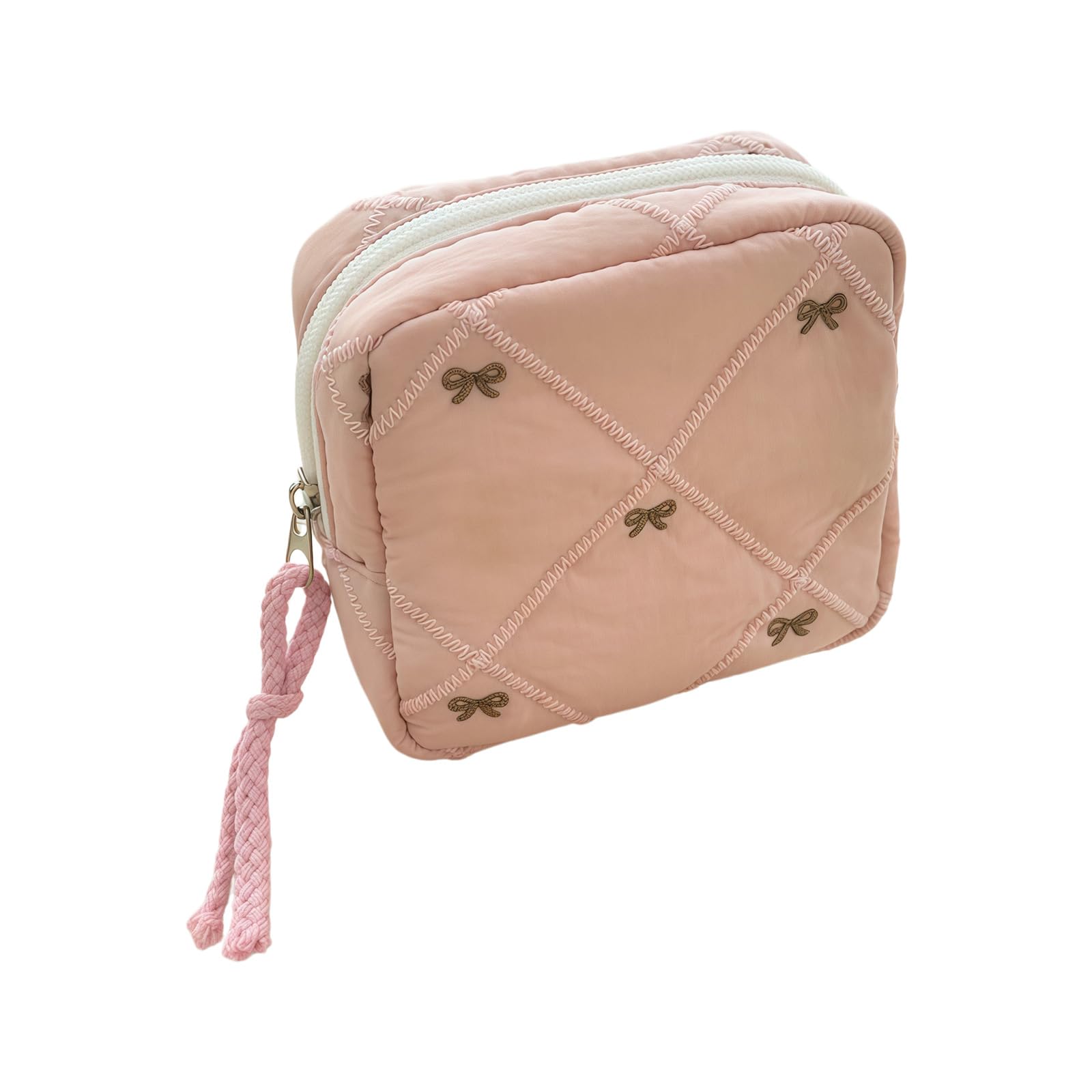 Piceioep Adorable Butterfly Bows Themed Small Storage Bag Great for Hygiene Products Elegant Sanitary Pad Pouches Quilted Bend Sanitary Pad Bag