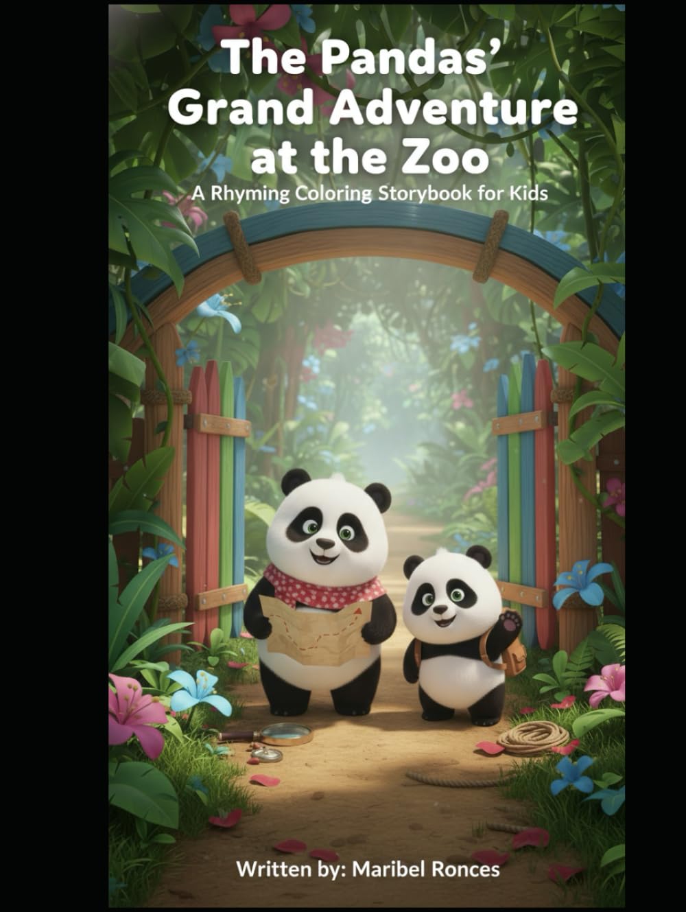 The Pandas’ Grand Adventure at the Zoo: A Rhyming Coloring Storybook for Kids