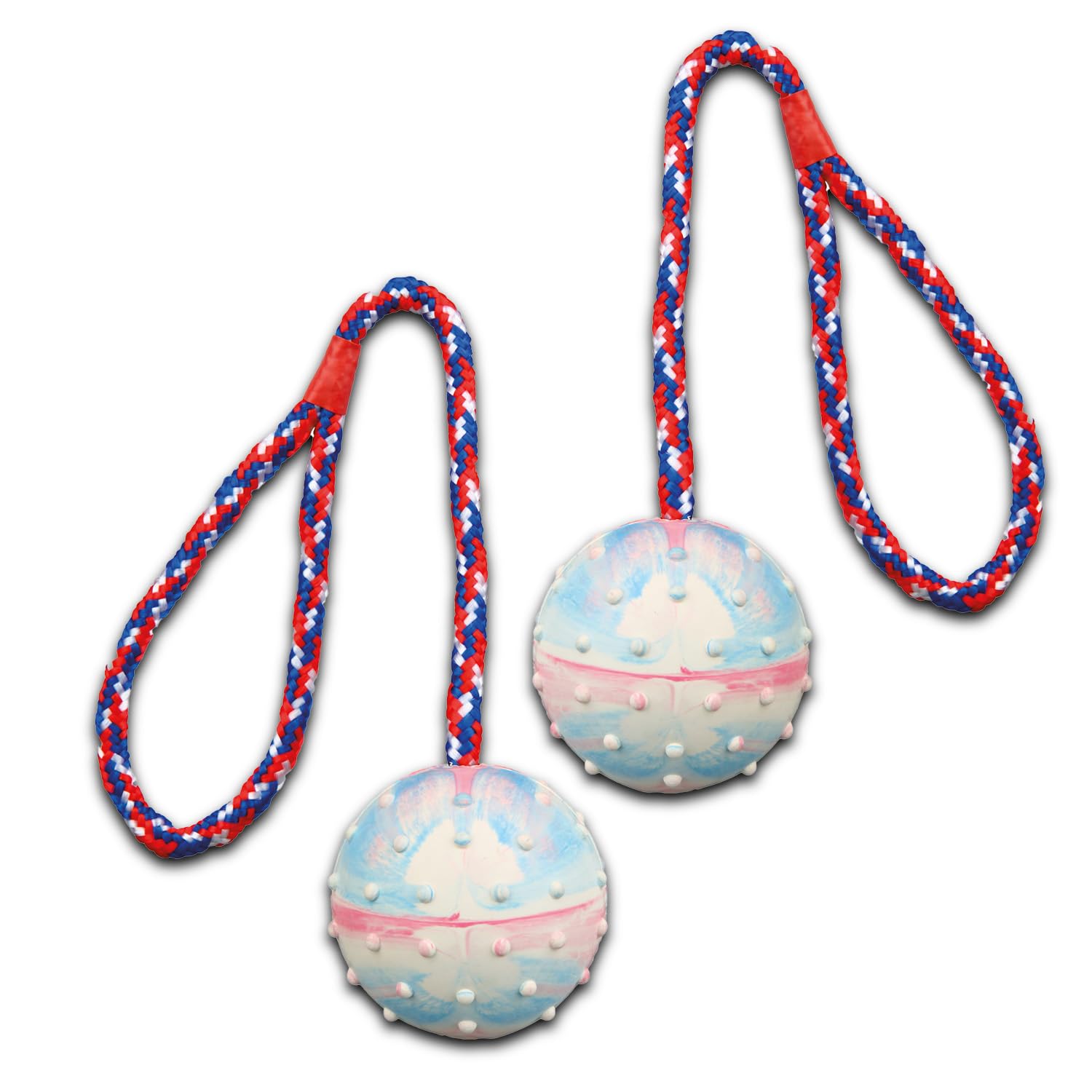 TRIXIE Ball on a Rope Natural Rubber Dog Toy (Pack of 2) - 30 cm (B07PJP6QN8) Amazon Price History, Amazon Price Tracker