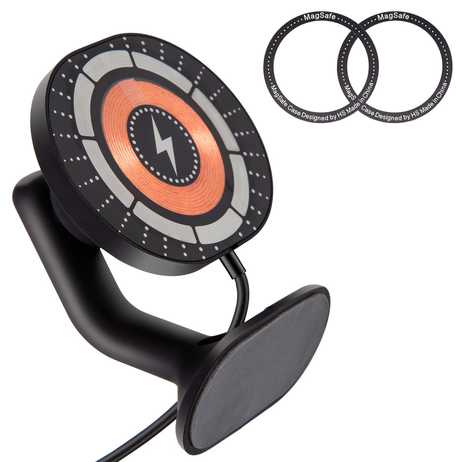 NALACAL Tesla Phone Mount Holder Wireless Charger for Tesla Model 3/Y Accessorie Compatible with iPhone 12/13/14 Series