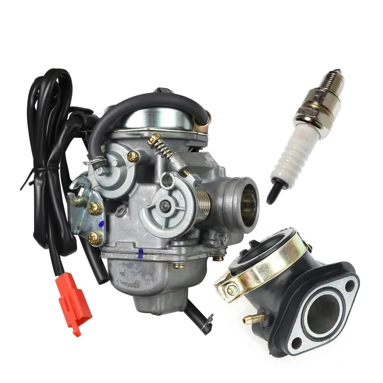 Carburadores para GY6 125cc 150cc 4 Tiempos 24mm PD24J Choke Scooter ATV Motocicletas Carburador Carburador Replacement(PD24J GY6)