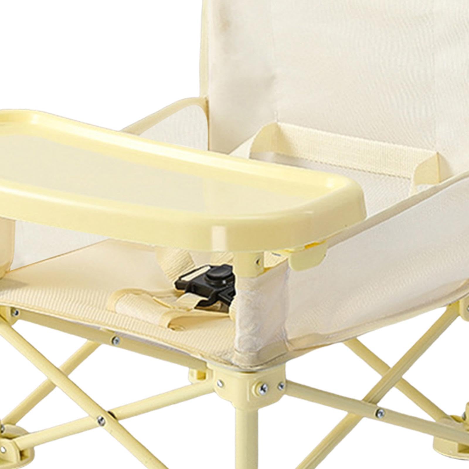 Silla Infantil, Silla de Comedor para Bebés, Silla Elevadora Plegable para Bebés Y Niños, Amarillo, Individual