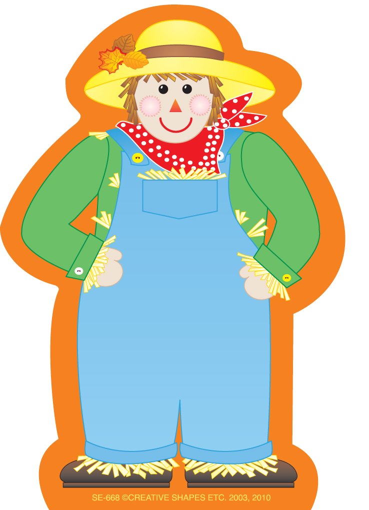 SHAPES ETC. 35 Sheets Scarecrow Mini Notepad Cut-Outs Versatile Classroom Decoration Creative Thanksgiving Cut-Outs for Bulletin Board Classroom