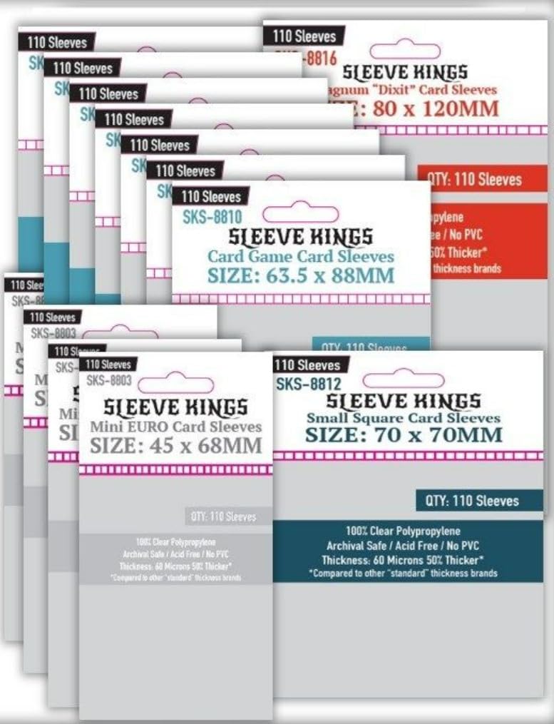 ISS Vanguard Compatible Card Sleeve Bundle (8803 X 4, 8810 X 7, 8812 X 1, 8816 X 1)
