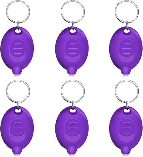 Daemson Mini linterna de llavero LED UV, pequeña linterna negra UV de 395 nm, luz negra UV pequeña portátil para divisas, escorpiones fluorescentes,