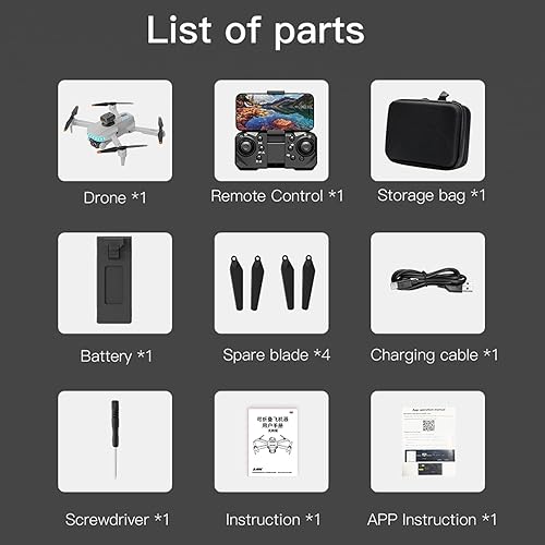Miniatura 9 de GoolRC Drone de control remoto con cámara 720P Cámara dual Evitación de obstáculos WiFi FPV Bolsa de almacenamiento Paquete Trayectoria Vuelo Gesto