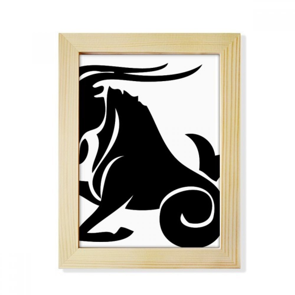 Constelación de Capricornio el regalo zodiacal ideal en marco de madera de 6x8