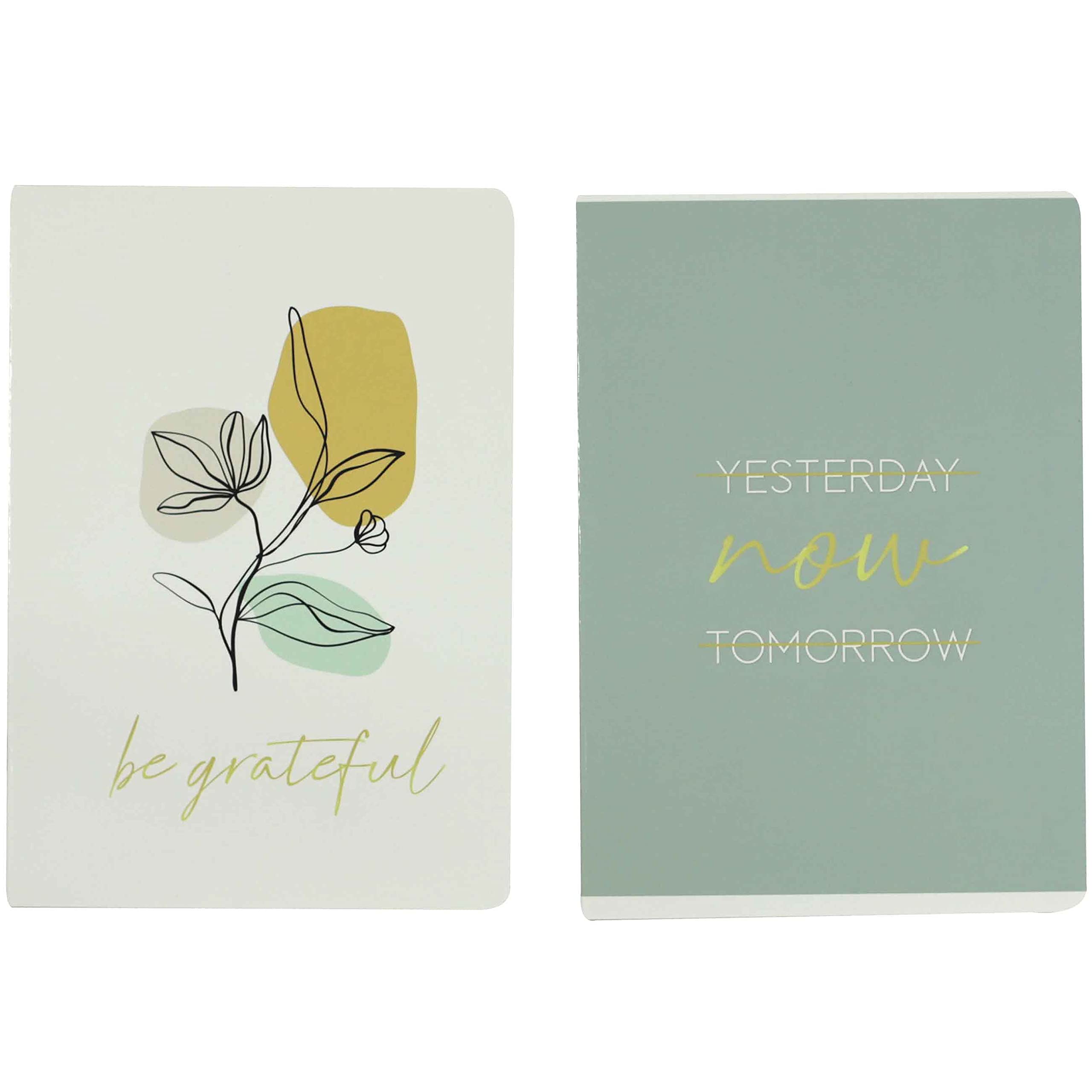 Papierdrachen 4 notebooks for teenagers and adults - DIN A5, Mint gold - Image 2