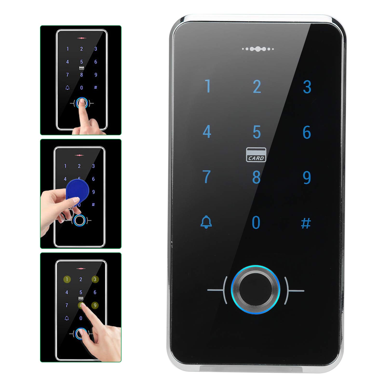 Password Access Control, Password Touch Screen Keypad Door Entry IP68 Waterproof with Backlit Keyboard for Home for Security