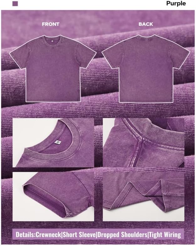 Mix Colors Cotton T-Shirts Pack,Mens Shirts Casual Stylish Loose Fit Vintage Crewneck Summer Tee for Men Women