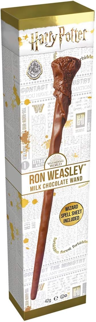 Harry Potter - Ron Weasley Milk Chocolate Wands with Spell Sheet Jelly Belly (Pack of 1)