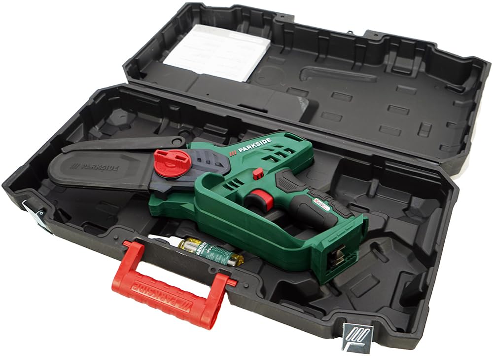 Taglierina Per Legno Parkside PAGHS 20-Li A1 | Mini Motosega A Batteria 20V, Lama 19.2cm - Foto 9