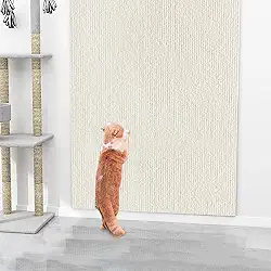 Tapete arranhador de gatos para proteção de sofá, parede, portas e móveis, bege