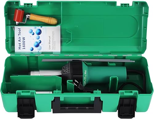 Miniatura 9 de Youwise 1600W 110V Kit de pistola de soldadura de plástico con funda, pistola de calor ajustable de 104.0 F a 1,112.0 F, kit de soldadura de