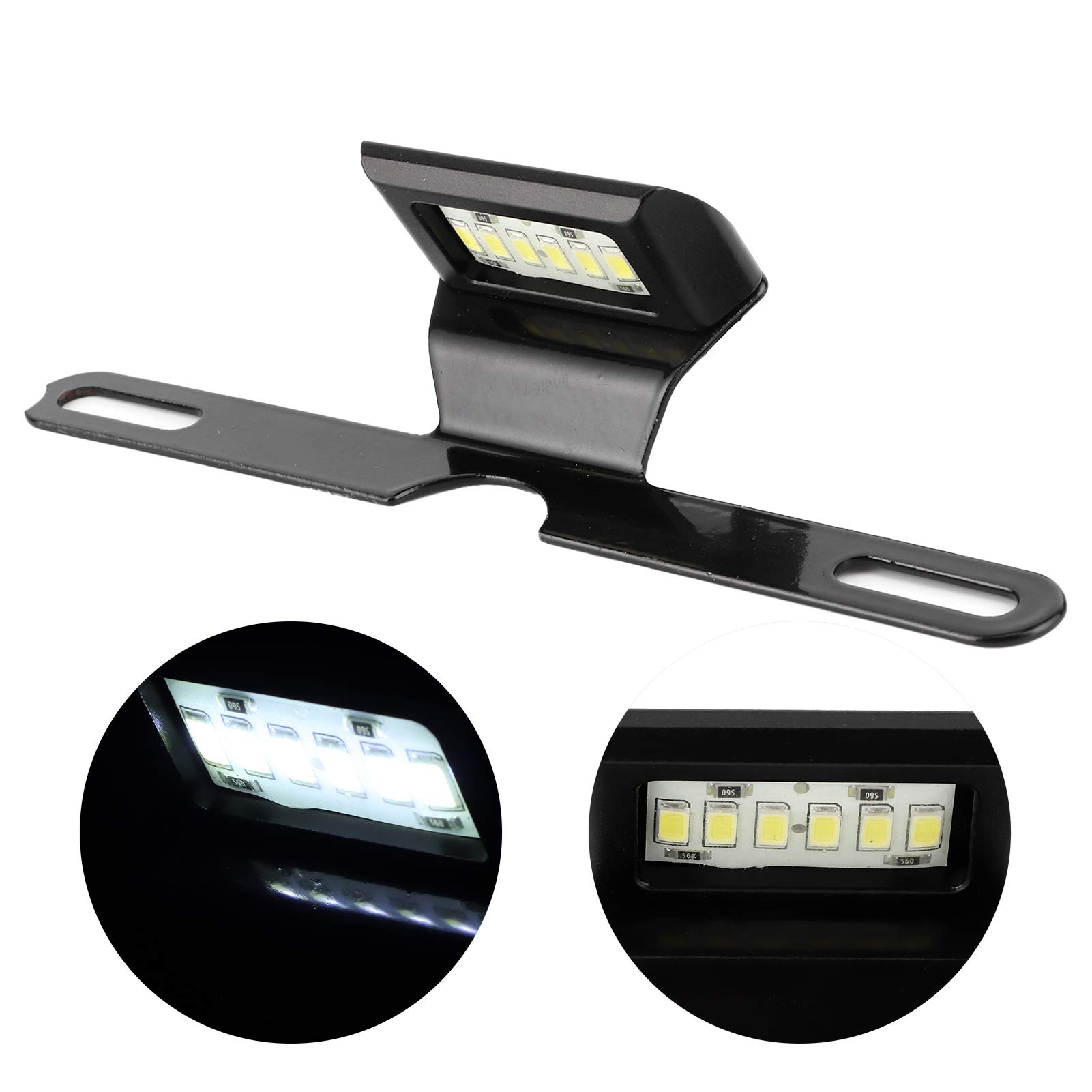 Luce Targa Posteriore Per Moto - 6 LED Universale, Impermeabile, In Alluminio CNC, Montaggio Semplice - Foto 7