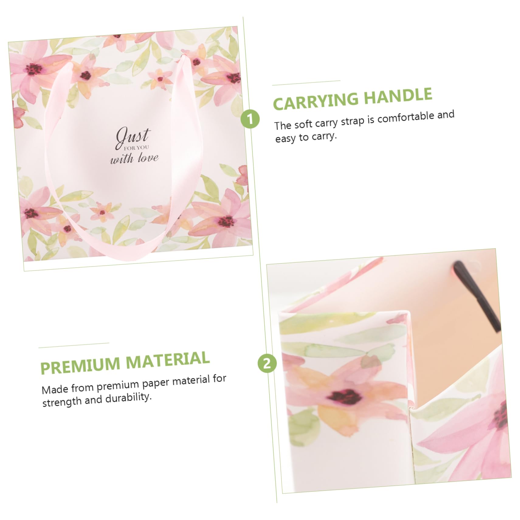20piezas Bolsas para Regalos Bolsitas De Dulces Rosas Envolver Regalos Decorativas Extra Plegables Artesanía