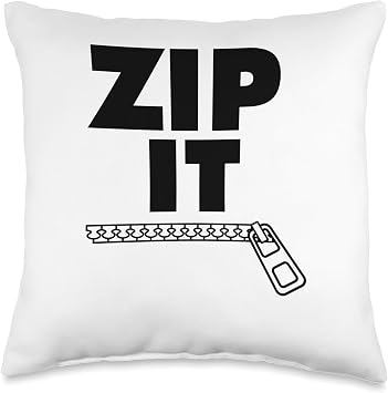 ZIP IT Throw Pillow