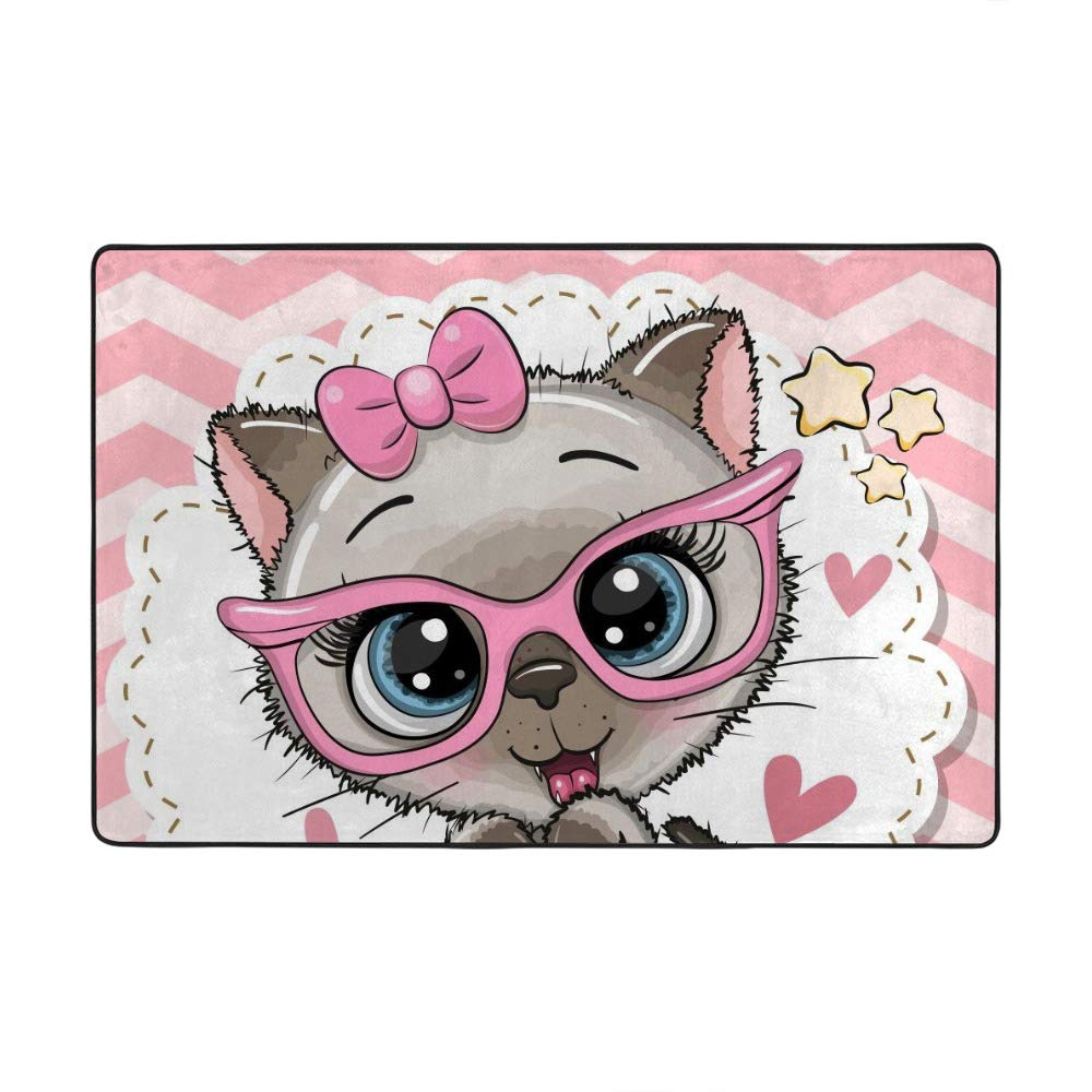 Tapis enfant Kitten Love grand format lavable pour coin lecture doux