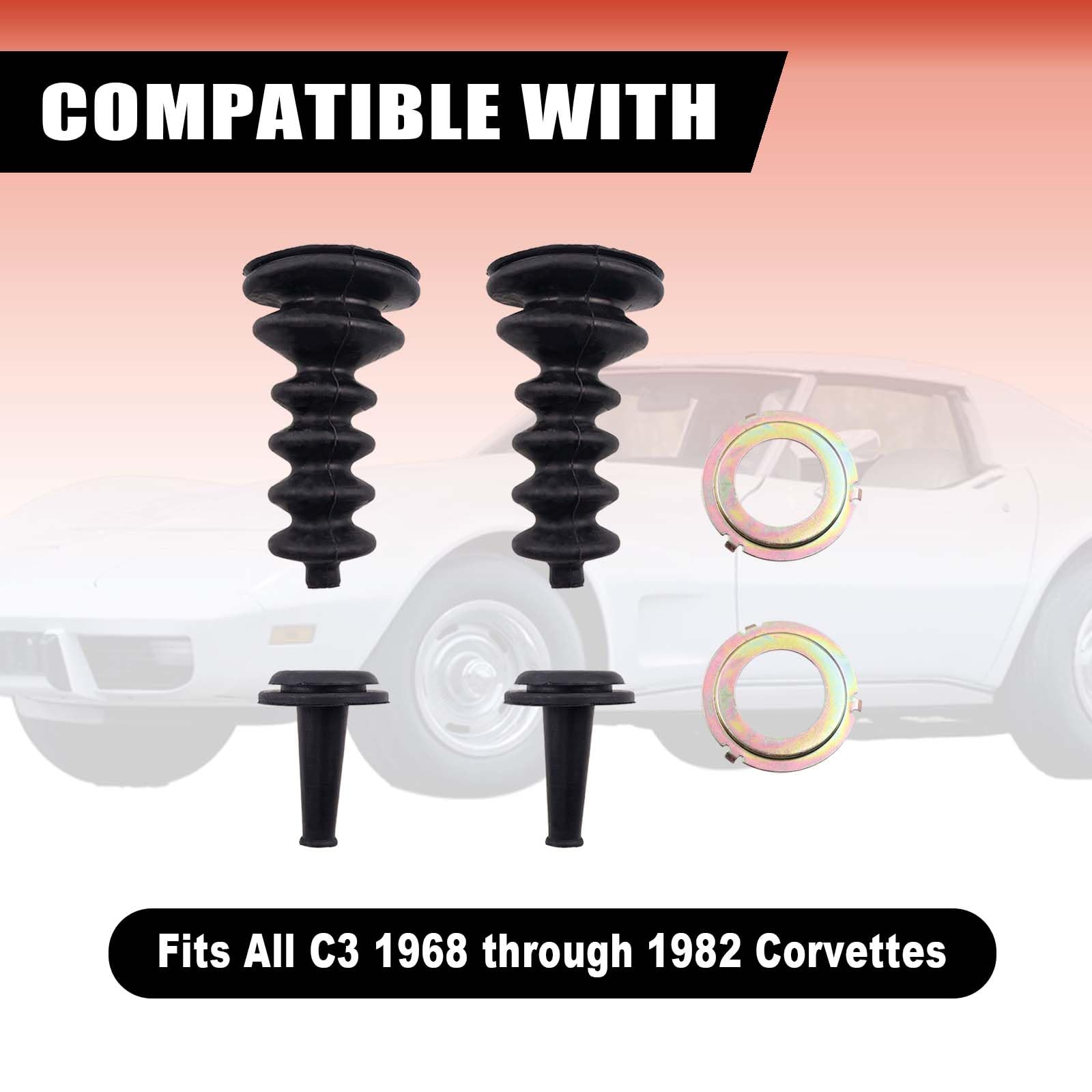 Corvette Headlight Actuator Rod Seal, 1968-1982 Corvette Headlight Actuator Rod Seal, 1968-1982