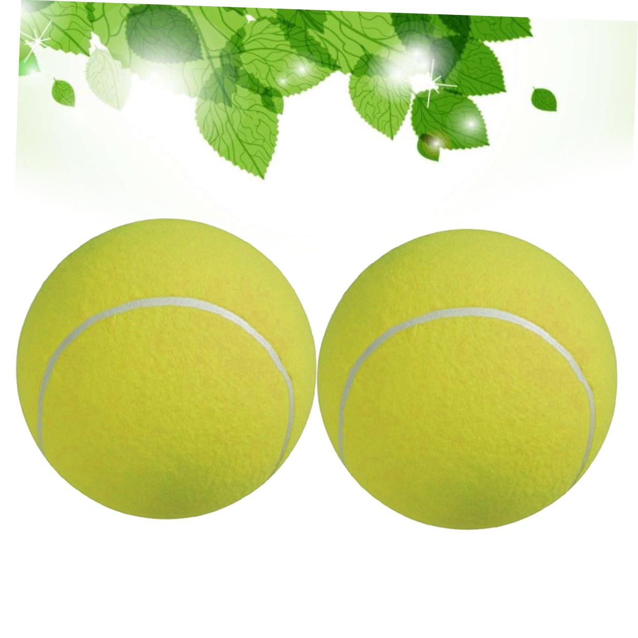 Alipis 2pezzi Palla da Tennis Gigante da Gonfiabile con Flanella Morbida Giocattolper Animali Domestici per Attività all Aperto