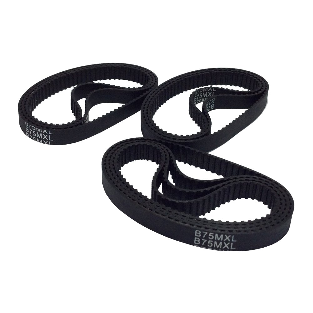 BEMONOC 60MXL/B75MXL Rubber Timing Belt Width 6mm Teeth 75 in Closed Loop Pack of 10pcs