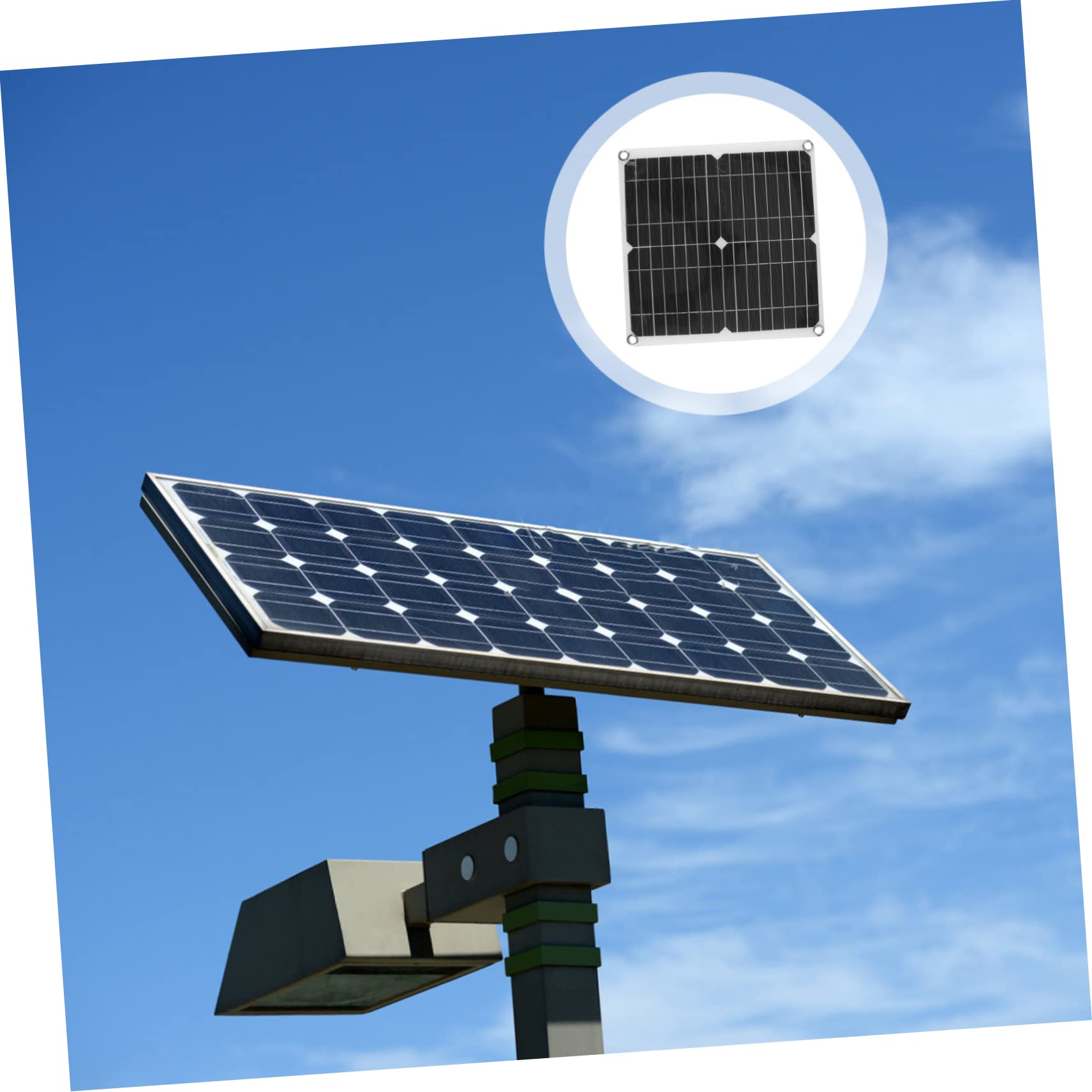 Kisangel Kits De Paneles Solares Para Exteriores Paneles Solares Fotovoltaicos Carga Solar Para Camping y Energía Móvil