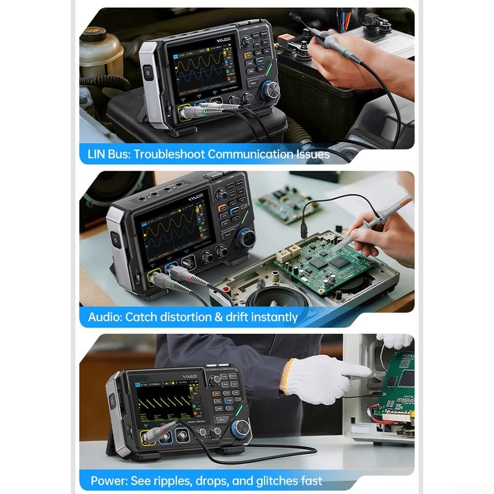Oscilloscope Numérique 2 Voies 100MHz Écran Tactile