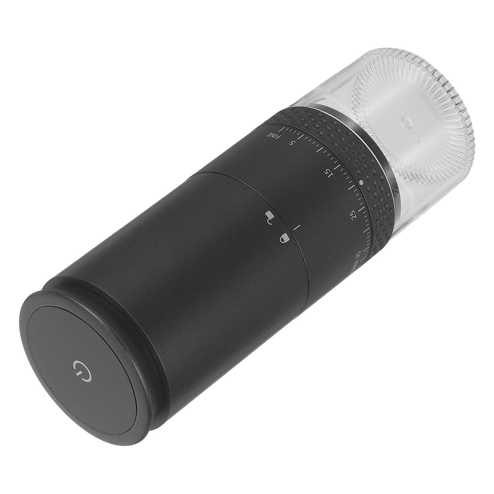 Molinillo de Café Eléctrico Portátil, Molinillo Café, Abs Negro, 25g de Granos, Depósito de 50g, Silencioso, para Especias y Granos, Hogar y Apartamentos Pequeños