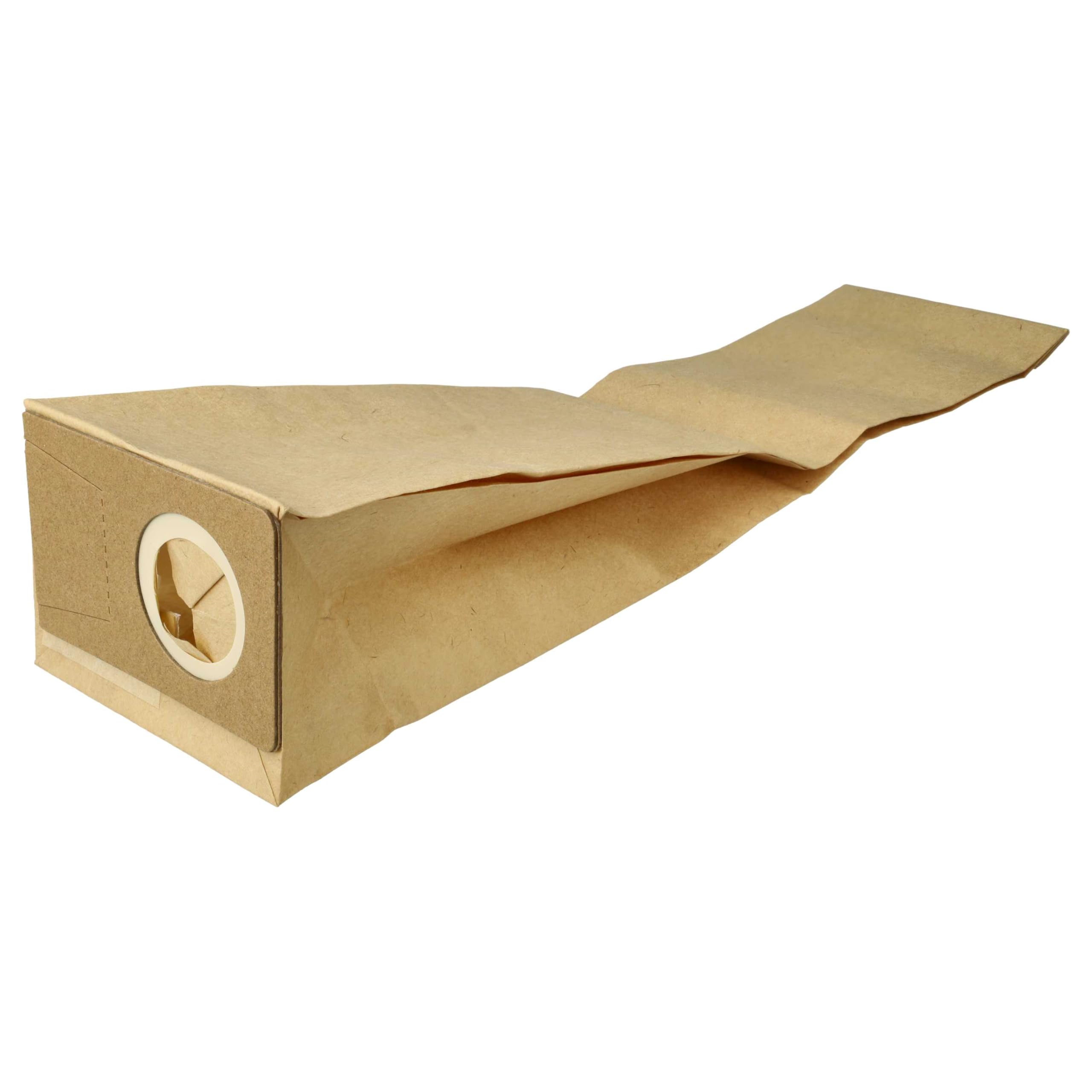 vhbw 20x bolsa compatible con Taski Jet 38, 8502.16, Jet 50 aspiradora - papel de filtro/cartón, 38,5 cm x 10 cm marrón