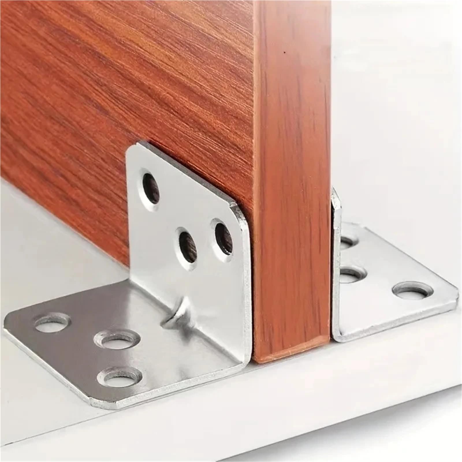 Staffe Angolari In Acciaio Inossidabile 50/5x Universali for Armadi Cassetti Finestre Mobili In Legno Staffa Fissa Ad Angolo Retto Da 90 Gradi
