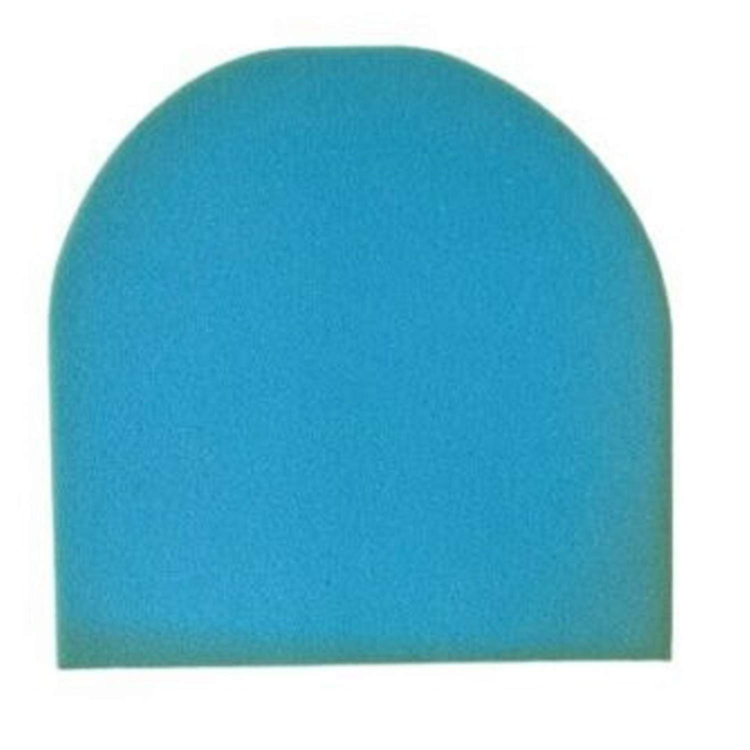 Upholstery Blue Foam DIY Cushion Oval/Rounded Corners D Shape Tapered Chair Seat Pads Cushions Indoor/Outdoor Sofa Seat Replacement Dining Chair Seat Pads (15" x 15" x 3", Blue D-Shape) — image 1