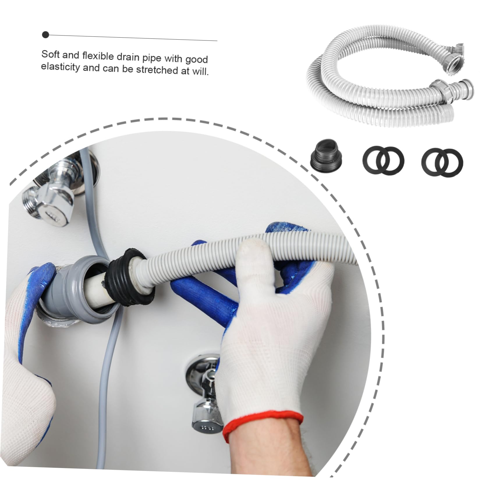 Set 2 Stura Lavandini Professionale - Flessibile 0.9m E 2m, Per Sbloccare Tubature Senza Chimici - Foto 9