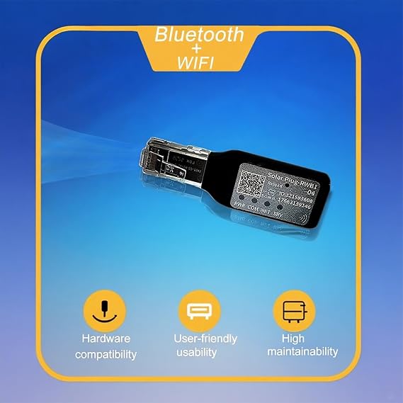 Xijia Solar Inverter WiFi Module for 3600W Hybrid Inverter WiFi Data Logger with RJ45 Interface and Remote Monitoring