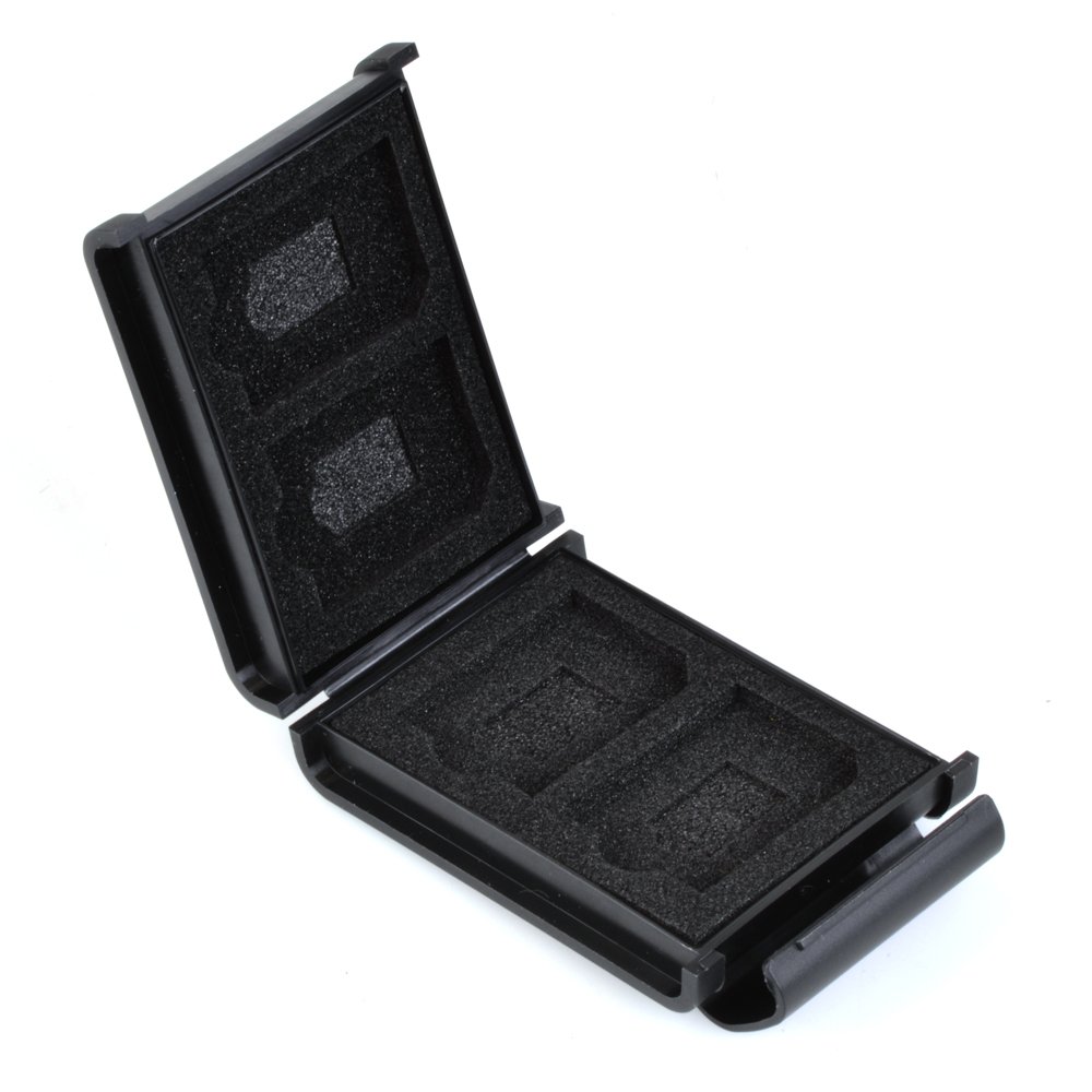 Kenko 704394 SD Card Case, AS SD4, RE SD/Micro SD Card, Holds 4 Each, Red