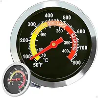 Termômetro Para Forno A Lenha, Estufa, Smoker, Churrasqueira - Aço Inoxidável, Até 400°C
