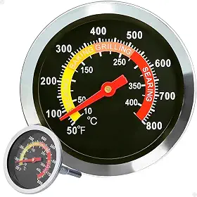 Termômetro Para Forno A Lenha, Estufa, Smoker, Churrasqueira - Aço Inoxidável, Até 400°C