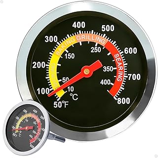 Termômetro para forno a lenha estufa smoker churrasqueira - aço i