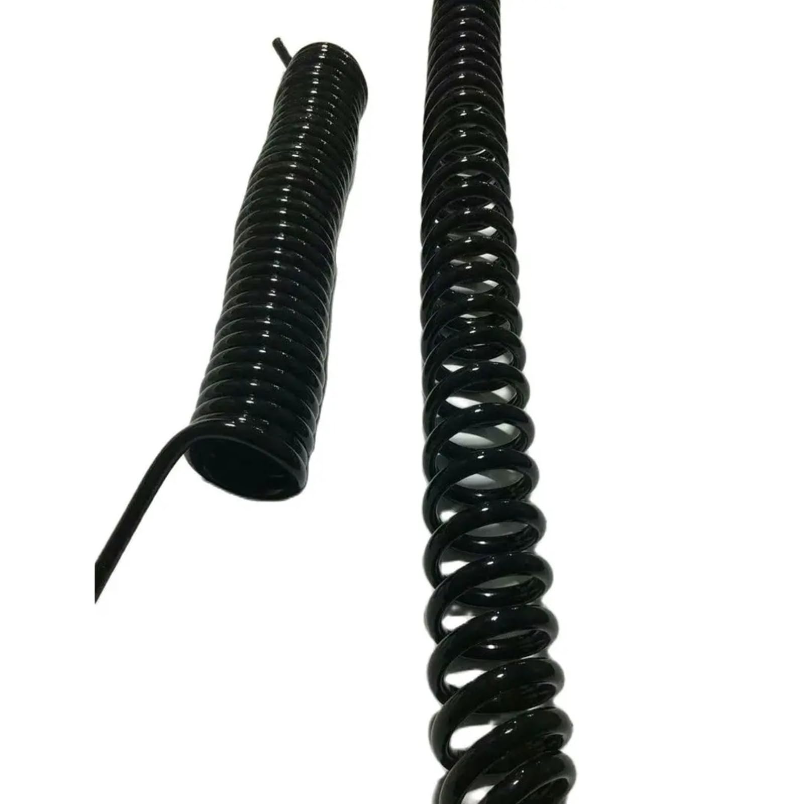 Câble réseau à paire torsadée blindé à 4 conducteurs avec cordon d'alimentation télescopique - Câble en spirale élastique 20 AWG(Stretch 6meter)