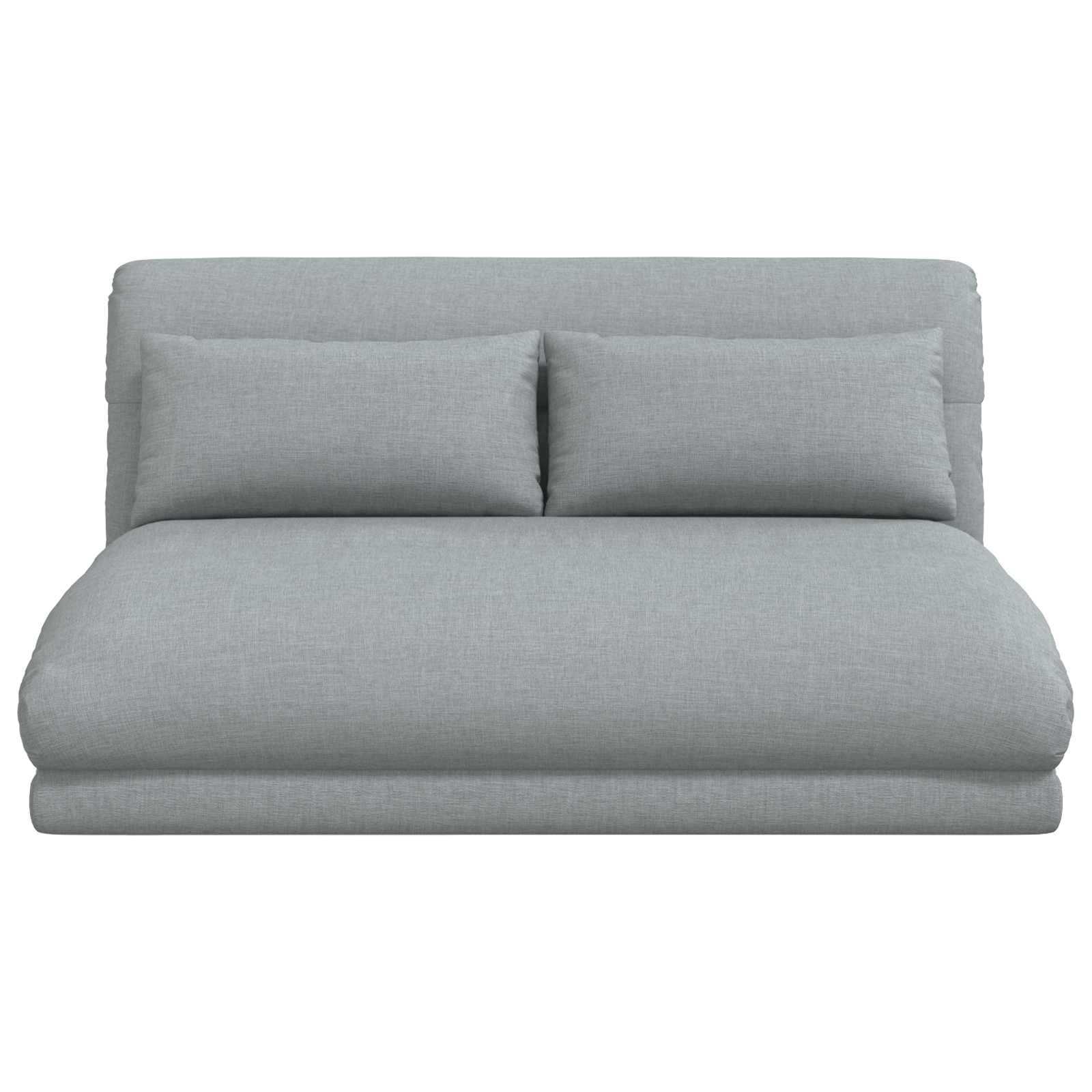 Regulowany fotel nożny, jasnoszary, wykonany z tkaniny, metalowa rama, 110 x 82 x 55 cm, krzesło podłogowe do salonu, sypialni, gamingowe czytania, wyściełane oparcie 90 180 stopni