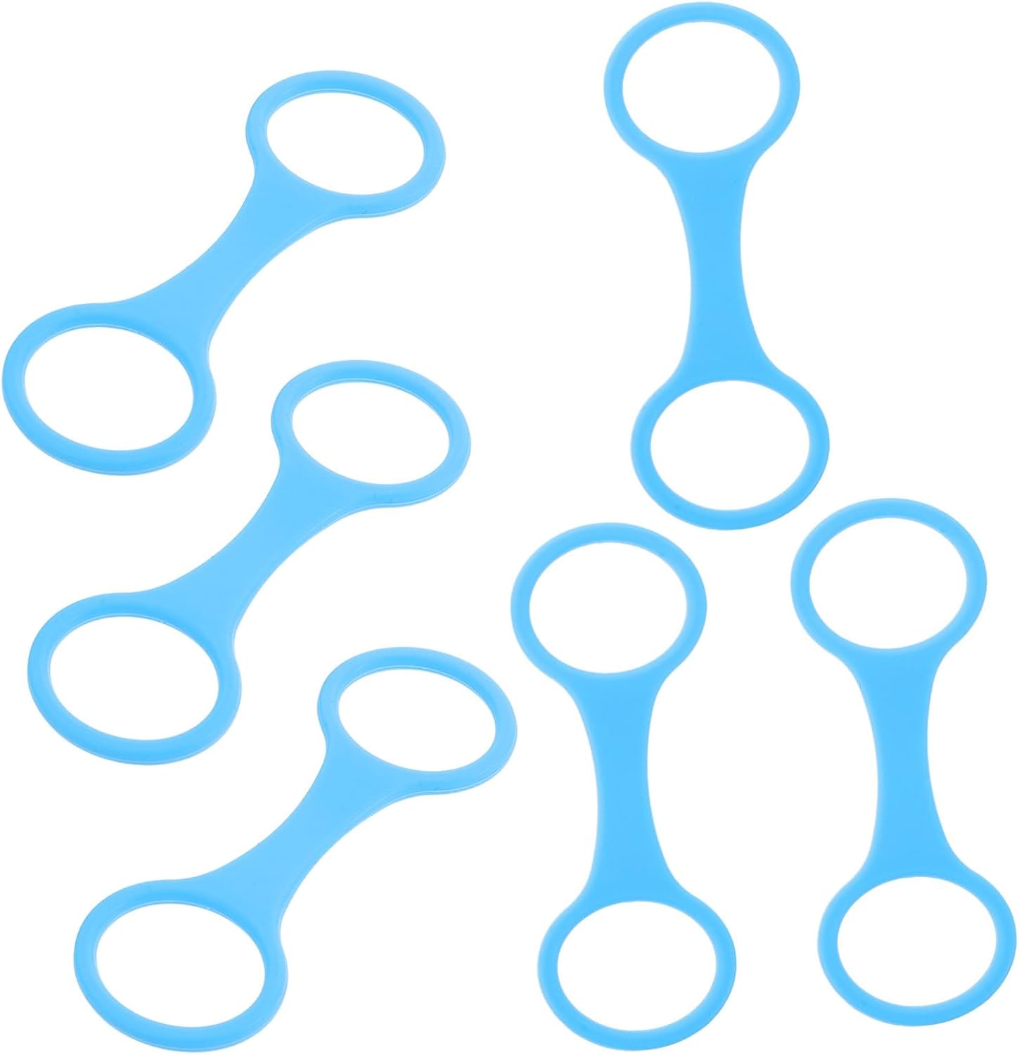6pcs Scuba Diving Snorkel Keeper Silicone Snorkel Clip for Mask Strap Keeper, Dive Mask Strap Tube Holder Retainer Snorkeling Gear Retainer Attachment