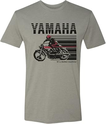 Powertex Licensed Yamaha Cycle T-Shirt Stone Gray/Red M