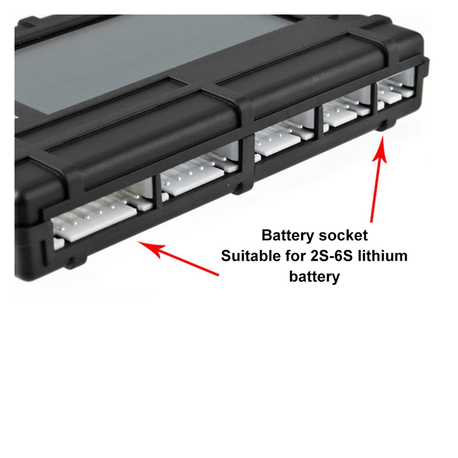 Bateria LCD LiPo/LiFe 2-6s równoważenie wyładowania miernik napięcia Tester ekran LCD rejestr złącze JST do modelu RC