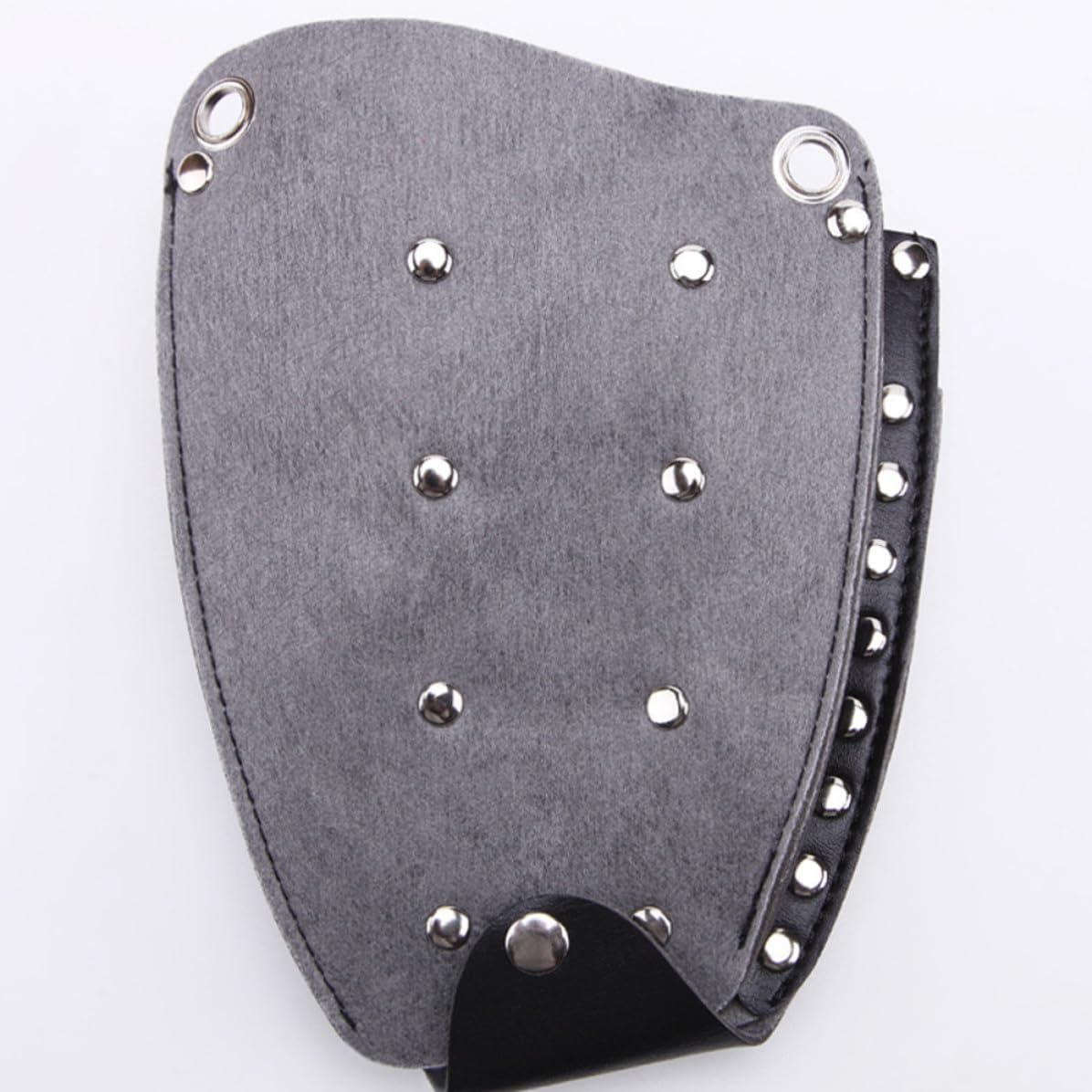 SHOWERORO Black Leather Hairdressing Waist Bag Scissor Pouch for Barbers Multifunction Tool Organizer with Waist Belt for Scissors and Combs