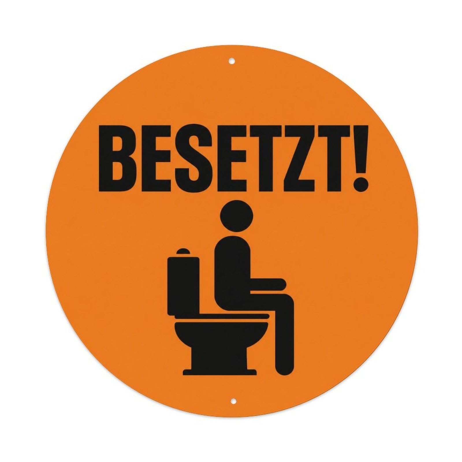 Olyhtr 8X8inch Classic Style Besetzt Social Satire German Traditional Typography Metal Tin Sign