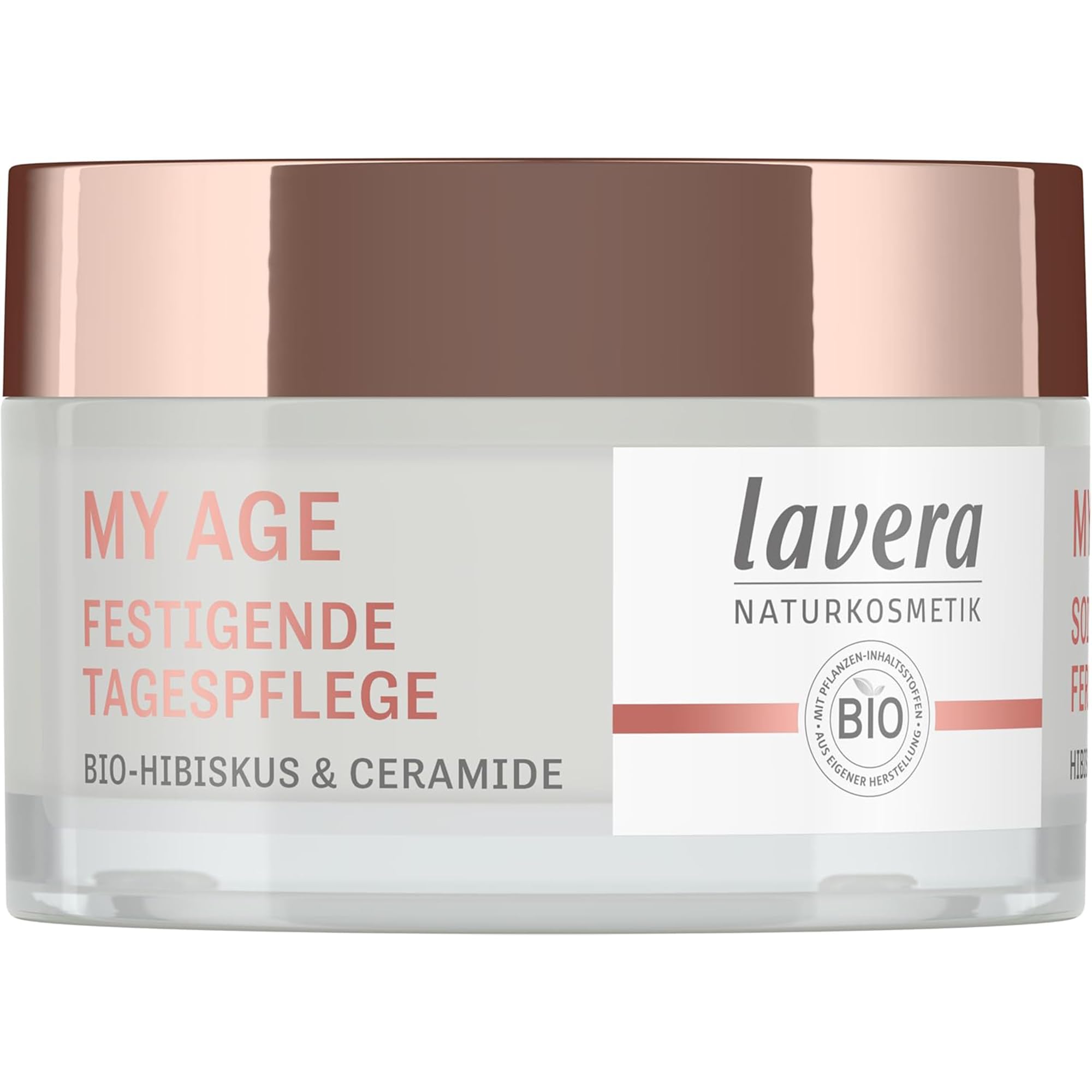 lavera My Age festigende Tagespflege - mit Hibiskus & Ceramide - für reife Haut - gegen Pigmentflecken - Straffheit - bio - Naturkosmetik - 50 ml