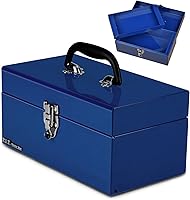 Vista 17 de P.I.T. Mini Caja de Herramientas Roja, Caja de Herramientas de Acero Portátil de 5 Cajones Micro Roll Cab con Forro, Pequeña Caja de Herramientas